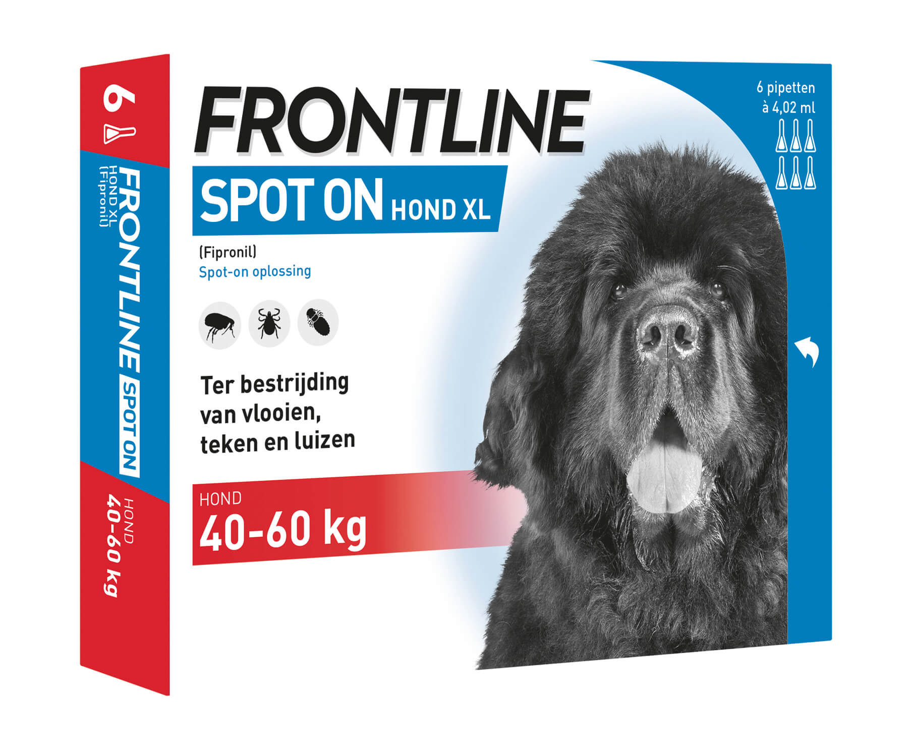 Afbeelding Frontline Spot on Hond XL 4 pipetten door Brekz.nl