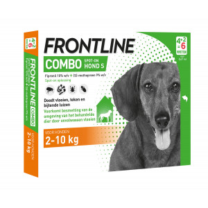 Afbeelding Frontline Combo Spot-On Hond S 6 pipetten door Brekz.nl