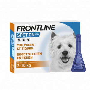 Frontline Spot On pour chiens 2-10 kg / S 3 pipettes