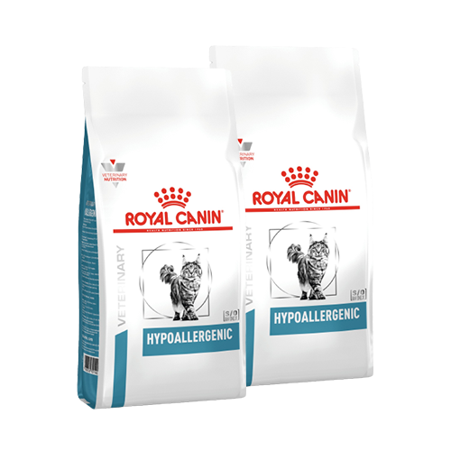 Afbeelding Royal Canin Veterinary Hypoallergenic kattenvoer 2 x 4,5 kg door Brekz.nl