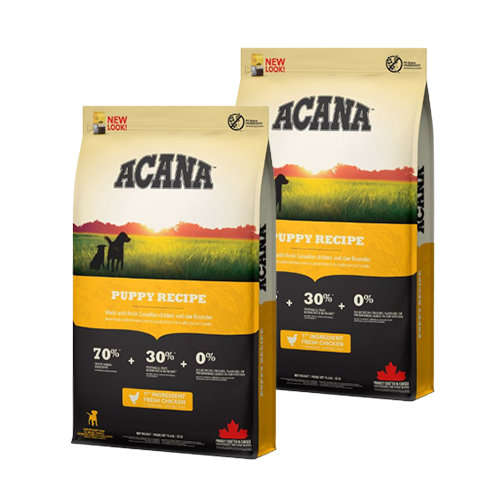 Acana Heritage Puppy & Junior Hundefutter 2 x 11,4 kg