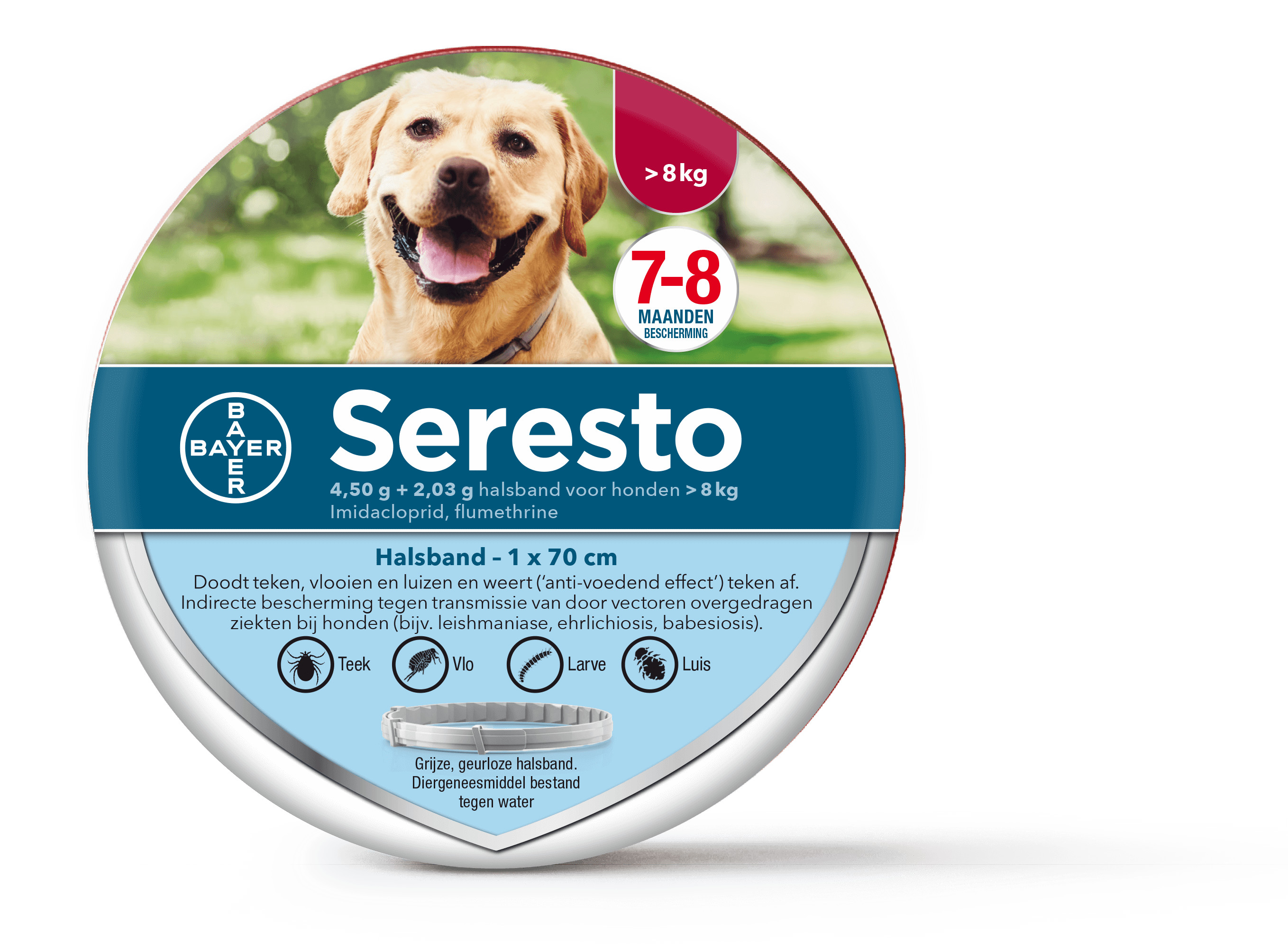 Seresto Halsband voor grote honden Per stuk