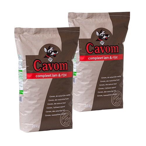 Afbeelding Cavom Compleet Lam/Rijst hondenvoer 20 kg door Brekz.nl