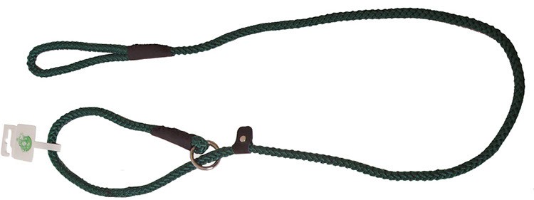 Nylon Sliplijn 150 cm Effen voor de hond Groen