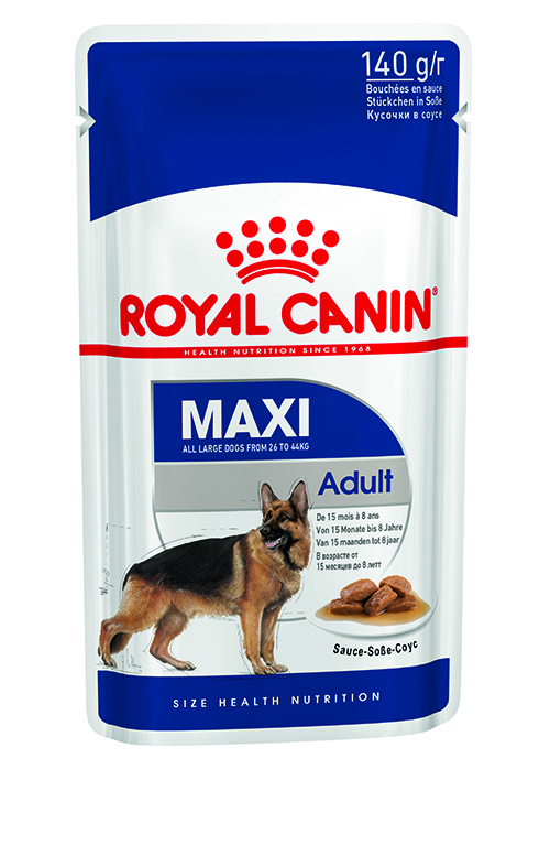 Afbeelding Royal Canin Maxi Adult natvoer 10 zakjes door Brekz.nl