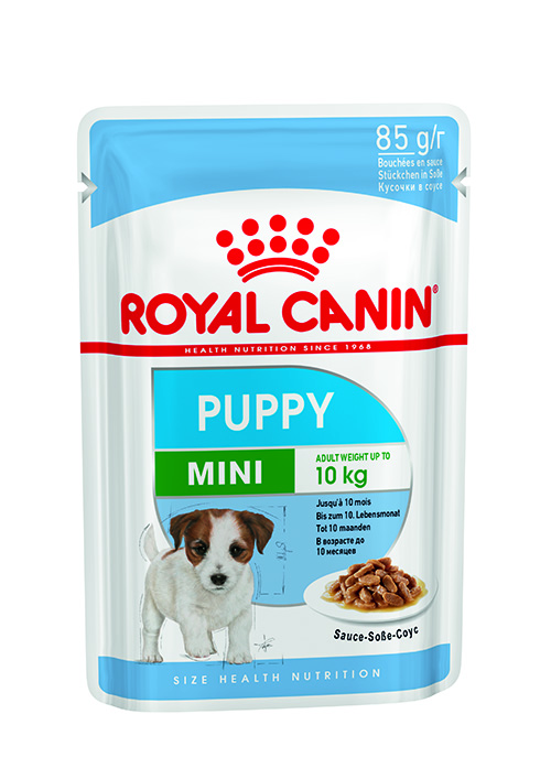 Afbeelding Royal Canin Mini Puppy natvoer 12 zakjes door Brekz.nl