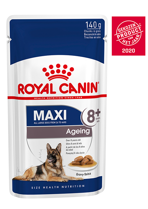 Afbeelding Royal Canin Maxi Ageing 8+ natvoer 10 zakjes door Brekz.nl