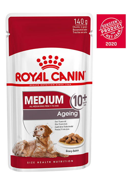 Afbeelding Royal Canin Medium Ageing 10+ natvoer 10 zakjes door Brekz.nl