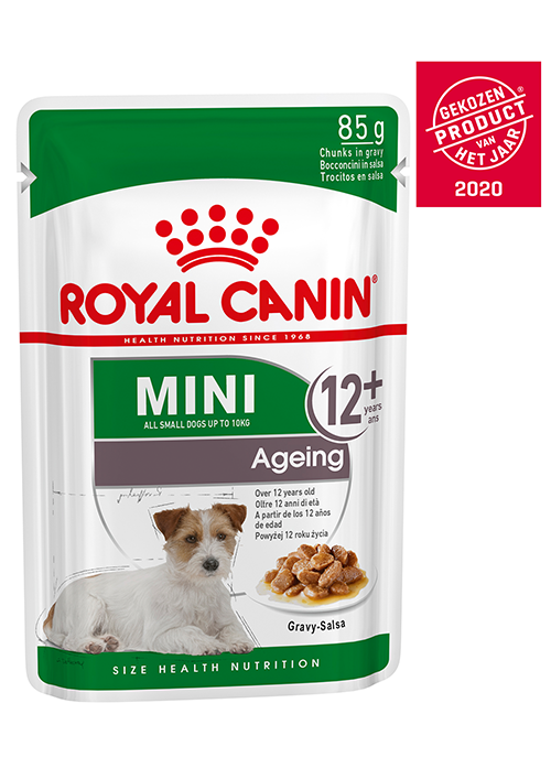 Afbeelding Royal Canin Mini Ageing 12+ natvoer 12 zakjes door Brekz.nl