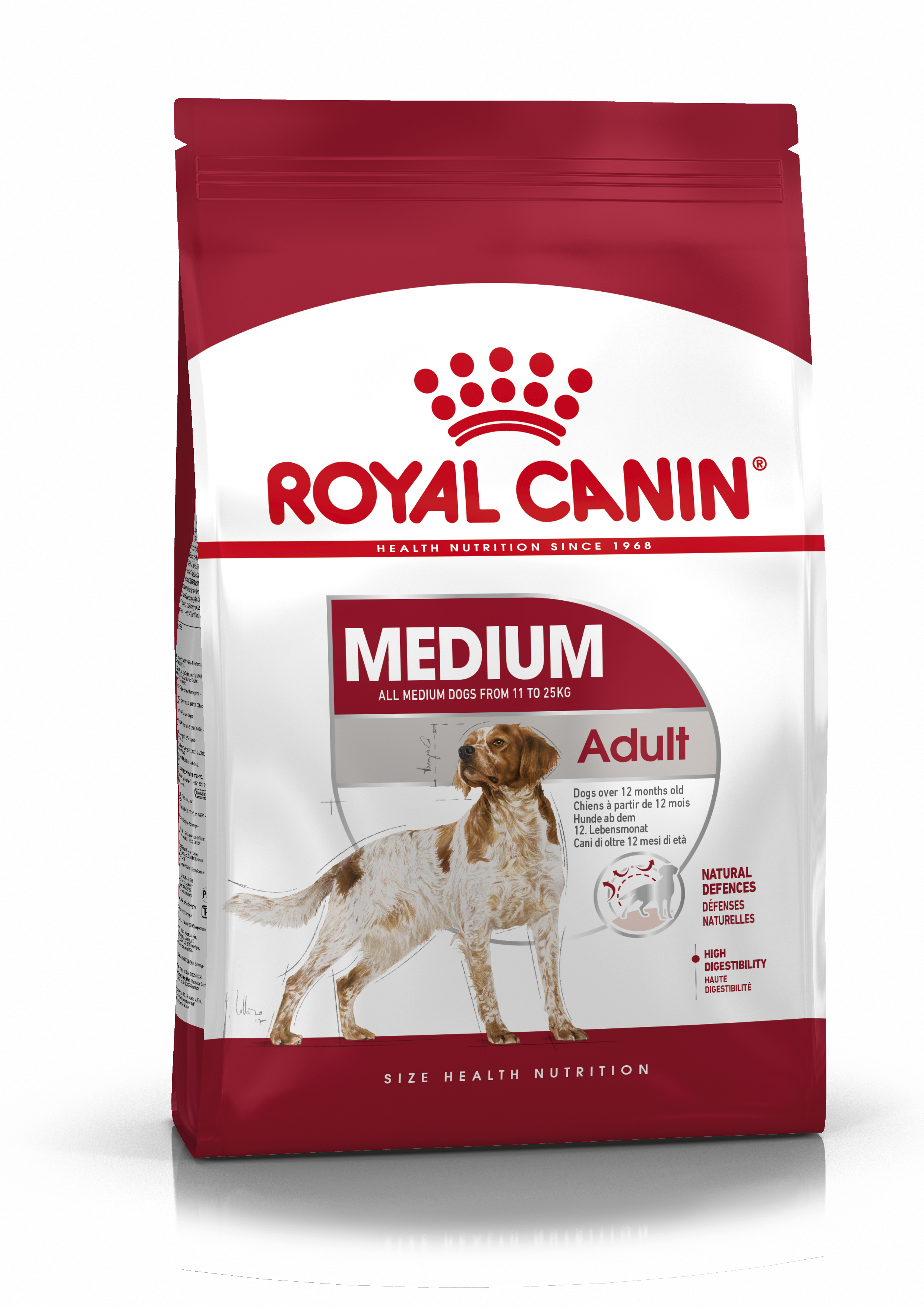 Afbeelding Royal Canin Medium Adult hondenvoer 15 + 3 kg gratis door Brekz.nl