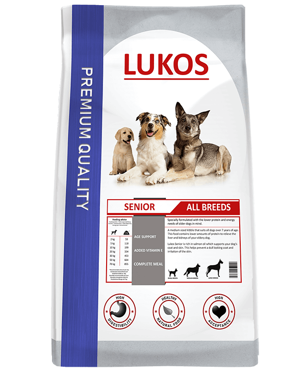 Afbeelding Lukos Senior 7+ hondenvoer 12 kg + 12 kg Gratis door Brekz.nl