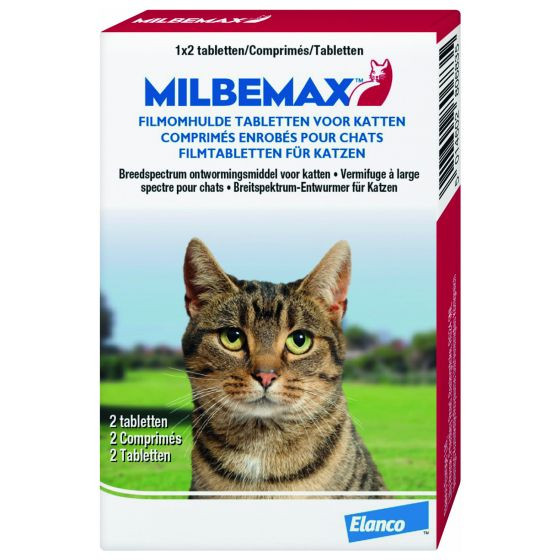 Milbemax Grote Kat 2 Tabletten