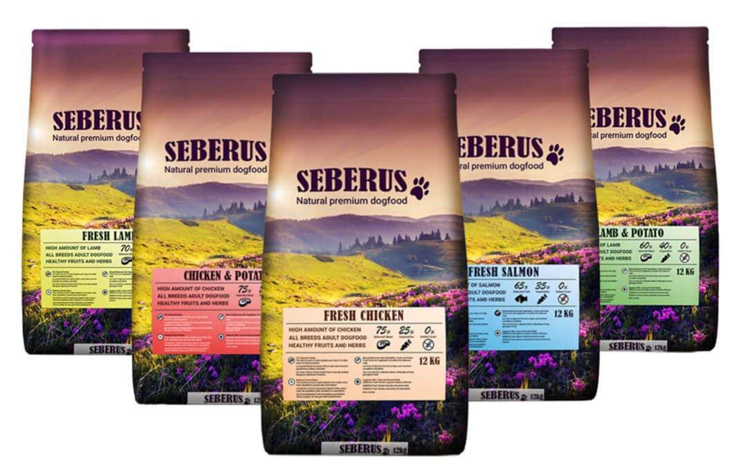 Seberus hondenvoer probeerpakket 5 x 1 kg (alle smaken)